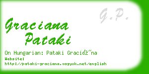 graciana pataki business card